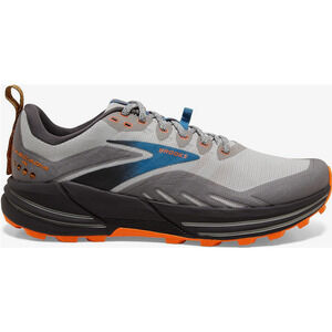 Brooks Men's Cascadia 16 Trail Running Oyster Mushroom/Alloy/Orange